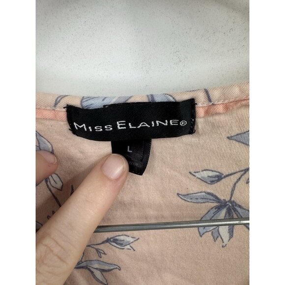 Miss Elaine Floral Mumu Sleep Night Gown Women Large Pink Loungewear Cabincore - Picture 3 of 7